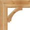 Ekena Millwork Imperial Block Rough Sawn Bracket, Western Red Cedar, 6"W x 24"D x 24"H BKT06X24X24IMP05RWR - alternate 2
